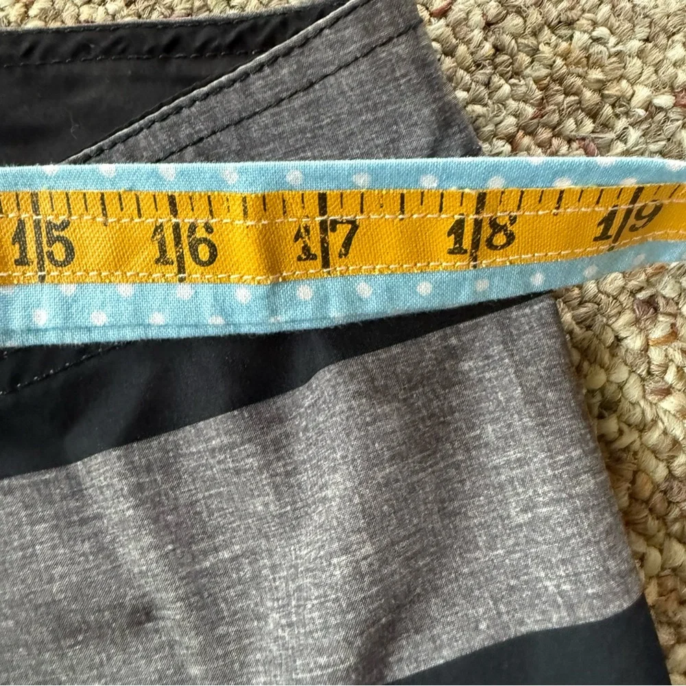 B. Split Stretch Limited Edition Board Shorts Black and Gray Large
